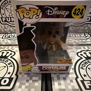 Funko Pop Disney Powerline Vinyl Figure 424 Hot Topic Exclusive BRAND NEW NIB